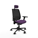 Alares traslack malla negra bali morado brazos 3D base nailon cabecero 2D ruedas 65 mm nailon