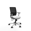 Yunquera sincro malla negra bali blanco brazos blancos base aluminio ruedas 65mm nailon