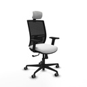 Yunquera sincro malla negra bali blanco brazos 2D base nailon cabecero 1D ruedas 65mm engomadas
