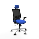 Yunquera sincro malla negra bali azul brazos 1D base blanca cabecero 1D ruedas 65mm engomadas