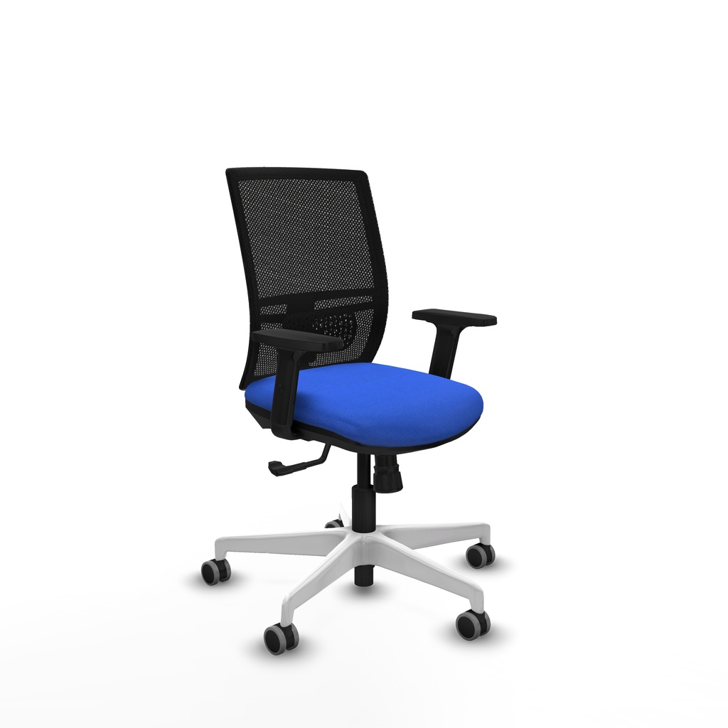 Yunquera sincro malla negra bali azul brazos 2D base blanca ruedas 65mm engomadas