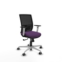 Yunquera sincro malla negra bali morado brazos blancos base aluminio ruedas 65mm engomadas