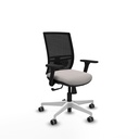 Yunquera sincro malla negra similpiel blanco brazos 3D base blanca ruedas 65mm engomadas