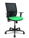 Silla Yunquera sincro malla negra bali pistacho brazo regulable