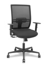 Silla Yunquera sincro malla negra bali negro brazo regulable.