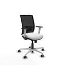 Yunquera traslack malla negra bali blanco brazos blancos base aluminio ruedas 65mm engomadas