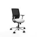 Yunquera traslack malla negra bali blanco brazos blancos base aluminio ruedas 65mm nailon