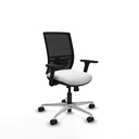Yunquera traslack malla negra bali blanco brazos 3D base aluminio ruedas 65mm nailon