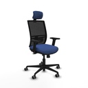 Yunquera traslack malla negra bali azul marino brazos 2D base nailon cabecero 1D ruedas 65mm engomadas