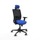 Yunquera traslack malla negra bali azul brazos 2D base nailon cabecero 1D ruedas 65mm engomadas