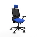 Yunquera traslack malla negra bali azul brazos 3D base nailon cabecero 1D ruedas 65mm engomadas