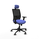 Yunquera traslack malla negra bali azul claro brazos 2D base nailon cabecero 1D ruedas 65mm engomadas