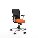 Yunquera traslack malla negra bali naranja brazos blancos base aluminio ruedas 65mm nailon
