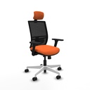 Yunquera traslack malla negra bali naranja brazos 3D base blanca cabecero 1D ruedas 65mm nailon