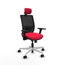 Yunquera traslack malla negra bali rojo brazos 3D base blanca cabecero 1D ruedas 65mm nailon