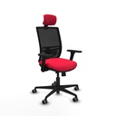 Yunquera traslack malla negra bali rojo brazos 3D base nailon cabecero 1D ruedas 65mm engomadas