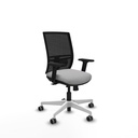 Yunquera traslack malla negra bali gris claro brazos 2D base blanca ruedas 65mm engomadas