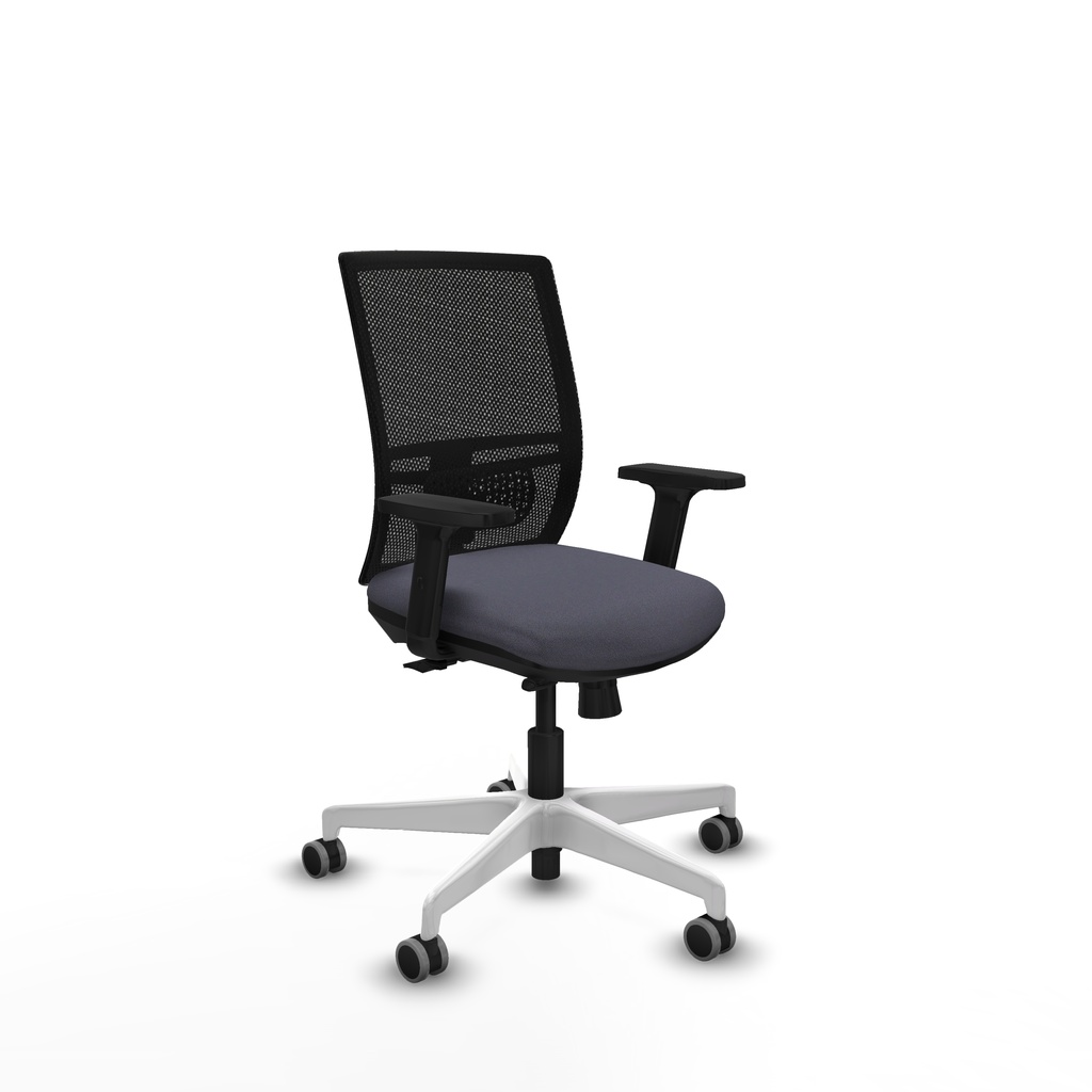 Yunquera traslack malla negra bali gris oscuro brazos 2D base blanca ruedas 65mm engomadas