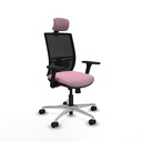 Yunquera traslack malla negra bali rosa brazos 3D base aluminio cabecero 1D ruedas 65mm nailon