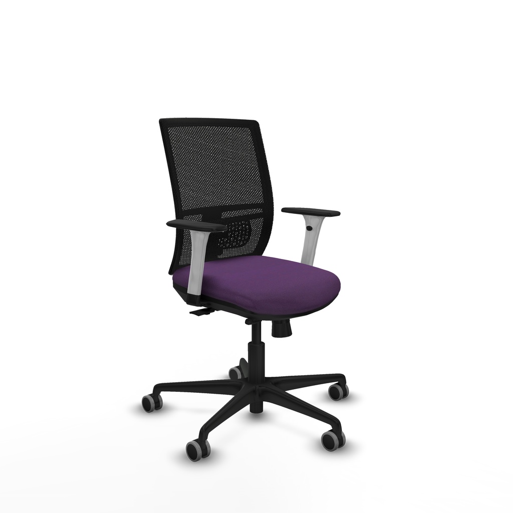 Yunquera traslack malla negra bali morado brazos blancos base nailon ruedas 65mm engomadas