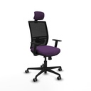 Yunquera traslack malla negra bali morado brazos 1D base nailon cabecero 1D ruedas 65mm engomadas
