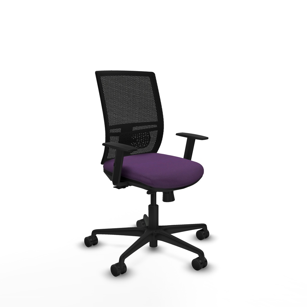 Yunquera traslack malla negra bali morado brazos 1D base nailon ruedas 65mm nailon