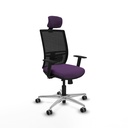 Yunquera traslack malla negra bali morado brazos 1D base aluminio cabecero 1D ruedas 65mm engomadas