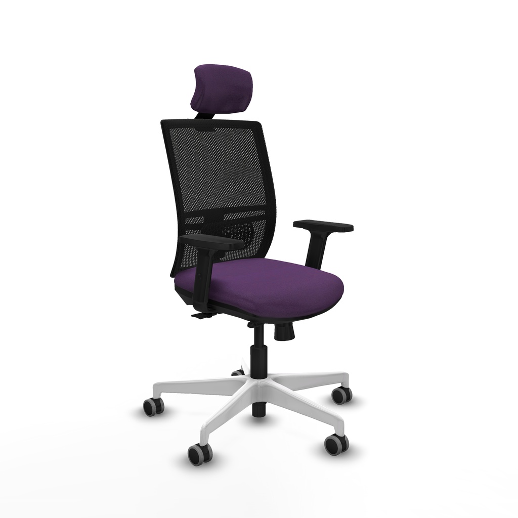 Yunquera traslack malla negra bali morado brazos 2D base blanca cabecero 1D ruedas 65mm engomadas