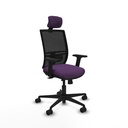 Yunquera traslack malla negra bali morado brazos 2D base nailon cabecero 1D ruedas 65mm nailon