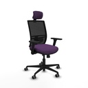 Yunquera traslack malla negra bali morado brazos 3D base nailon cabecero 1D ruedas 65mm engomadas