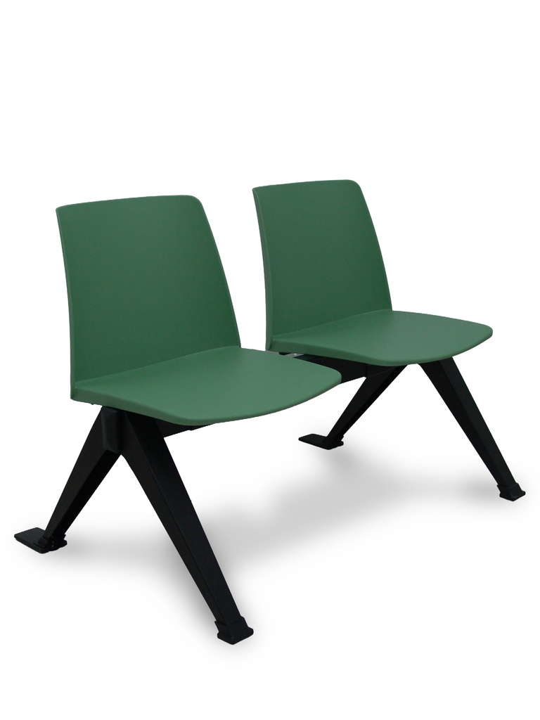 [B2389NI552] Bancada 2 puestos Orgaz PVC verde.