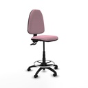 Taburete Aýna CPDM bali rosa base poliamida ruedas nailon 50mm