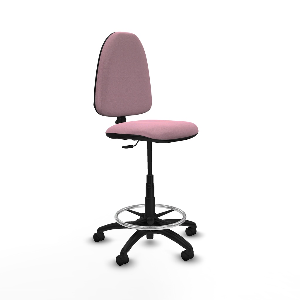 Taburete Aýna CP bali rosa base poliamida ruedas nailon 50mm