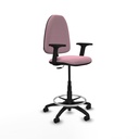 Taburete Aýna CP bali rosa brazos 2D base poliamida ruedas nailon 50mm