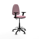 Taburete Aýna CP bali rosa brazos 2D base poliamida topes
