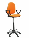 Taburete Aýna bali naranja brazos fijos