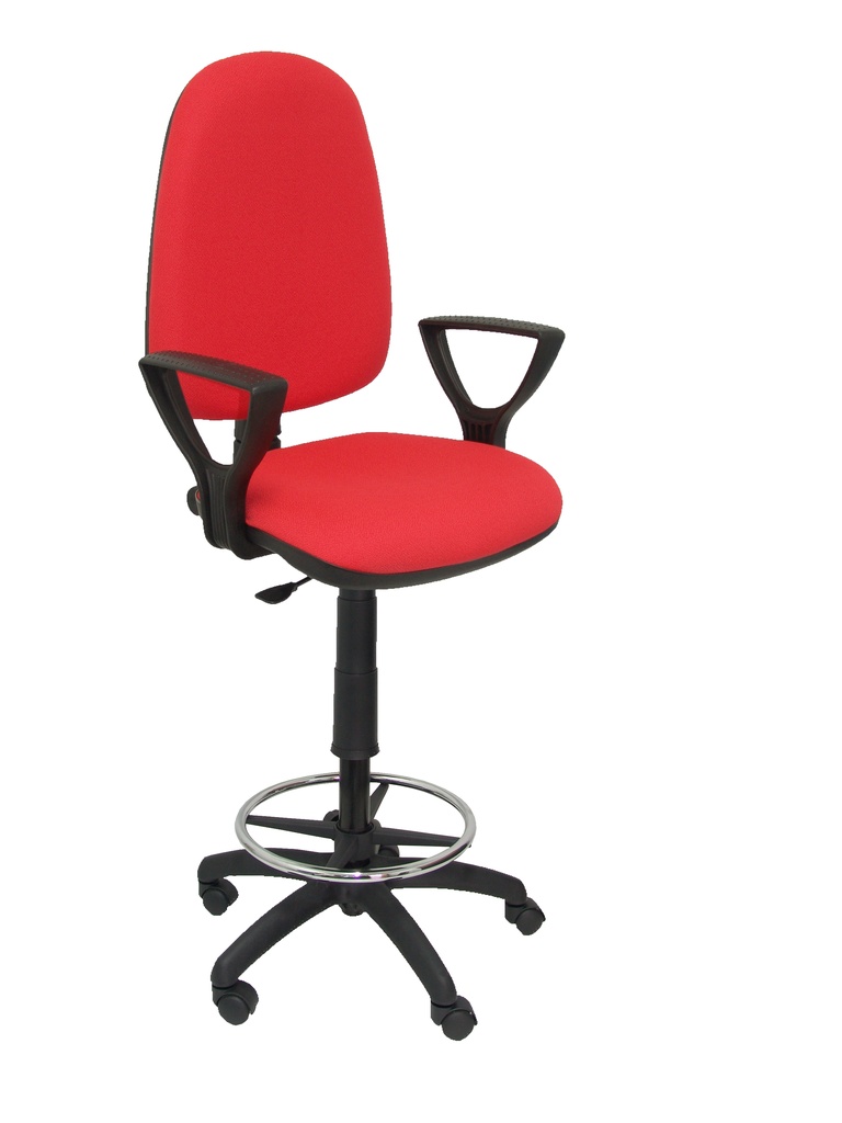 Taburete Aýna bali rojo brazos fijos