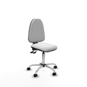 Aýna AS bali blanco sin brazos base cromada ruedas nailon 50mm