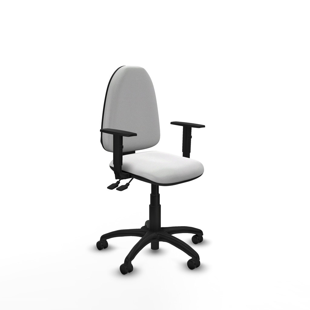 [04ASB10B1D01RF] Aýna AS bali blanco brazos 1D base poliamida ruedas autofrenantes 50mm