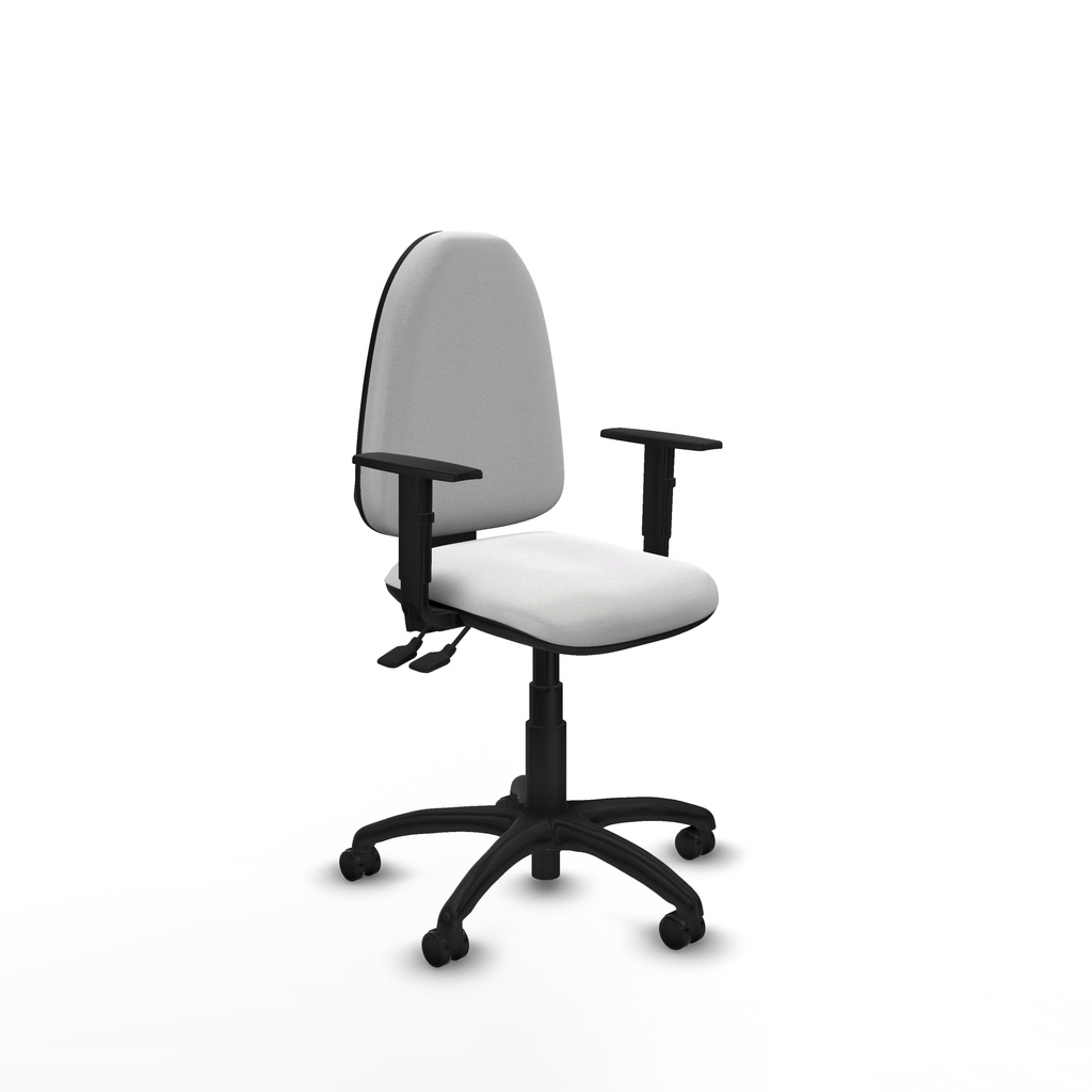 [04ASB10B1D01RP] Aýna AS bali blanco brazos 1D base poliamida ruedas engomadas 50mm