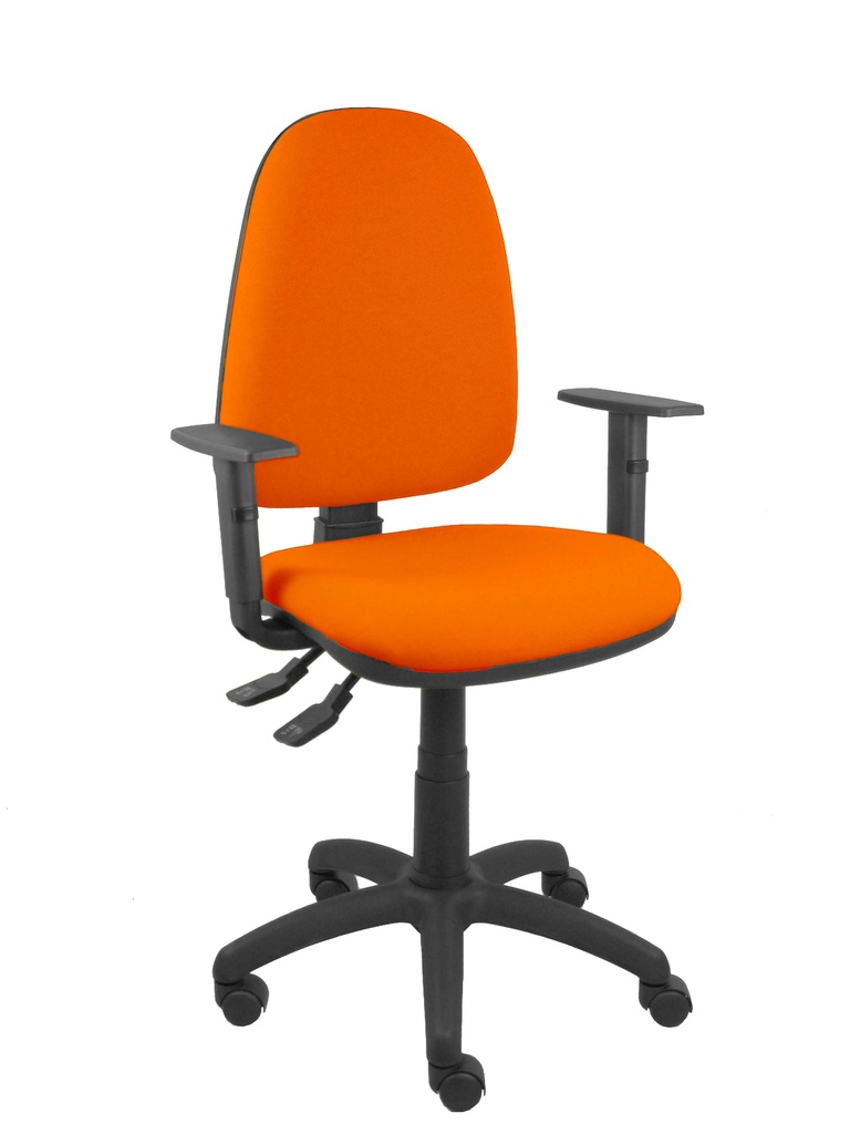 Silla Aýna S bali naranja oscuro con brazos regulables
