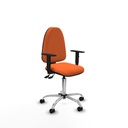 Aýna AS bali naranja brazos 1D base cromada ruedas nailon 50mm