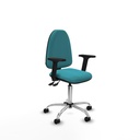 Aýna AS bali turquesa brazos 2D base cromada ruedas nailon 50mm