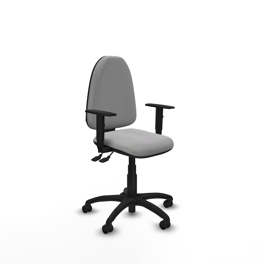 Aýna AS bali gris claro brazos 1D base poliamida ruedas engomadas 50mm