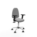 Aýna AS bali gris claro brazos 2D base cromada ruedas engomadas 50mm