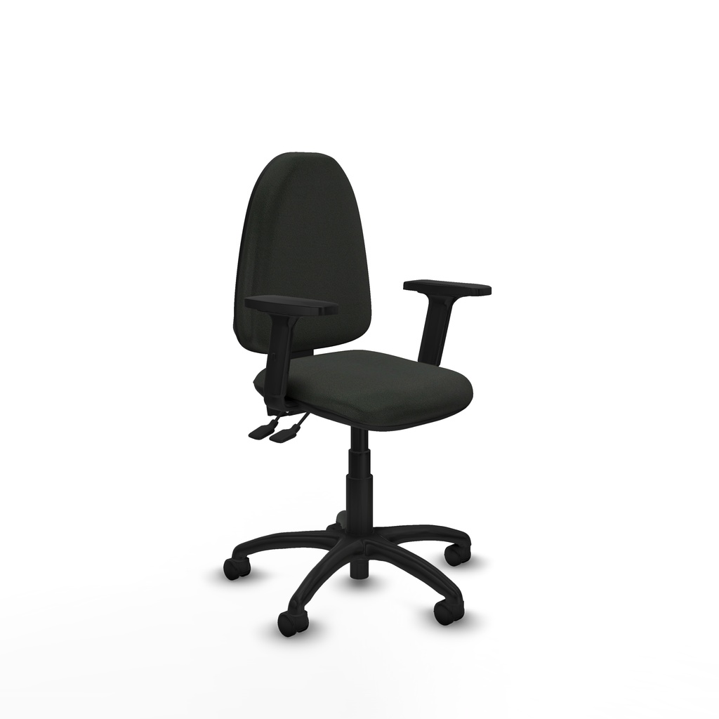 Aýna AS bali negro brazos 2D base poliamida ruedas nailon 50mm