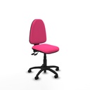 Aýna AS similpiel rosa sin brazos base poliamida ruedas nailon 50mm