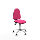 Aýna AS similpiel rosa sin brazos base cromada topes