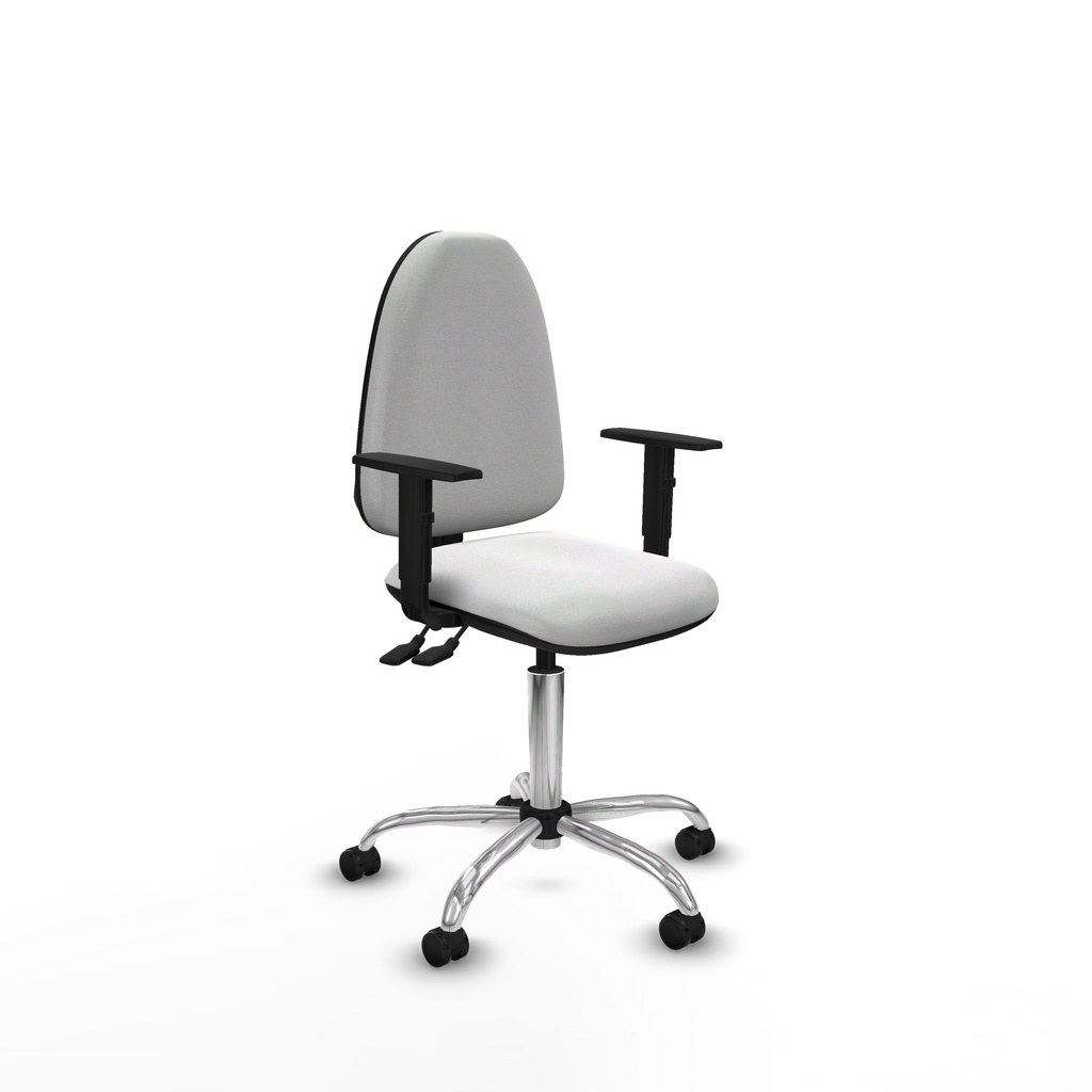 Aýna CPDM bali blanco brazos 1D base cromada ruedas autofrenantes 50mm
