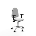 Aýna CPDM bali blanco brazos 1D base cromada ruedas nailon 50mm